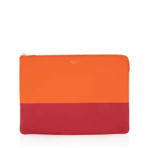 celine clutch two tone